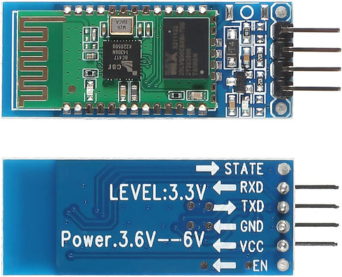 3Pcs HC-06 RS232 4 Pin Wireless Bluetooth Serial RF Transceiver Module Bi-Directional Serial Channel Slave Mode