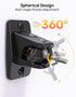 jidinung Keyhole/1/4-20 4&5mm, q990d,JBL,Sony,Roku 360 11lbs Speaker Wall Mount with Threads Universal Satellite Rear