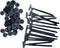 Turutu Nylon Universal Cable Tie Buckle, Heavy Duty Self-Locking Button Head Zip Tie,