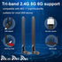 eifagur 6 6E 2.4GHz/5GHz/6E 2 Pack WiFi Tri-Band Omnidirectional Antenna for PC Desktop Computer Motherboard WiFi