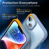 iPhone 14 & iPhone 13 Case, Sierra Blue, 2024 New, Shockproof Military-Grade Protection, Non-Yellowing, Slim MagSafe