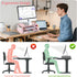 2-Tier AUPSEN Pink Desk Organizers and Accessories, Wood Computer Monitor Stand with Drawer, Pen Storage & Phone