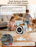 GUOANVISION 5G 4X 2K IP66, (2-Pack) Dual-Antenna Stable WiFi Security Camera, Zoom Outdoor Indoor Camera for Baby/Pet