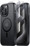 Tigowos Matte Skin-Feeling Case for iPhone 15 Pro, Compatible with MagSafe, 15FT Drop Resistant, 2 Tempered-Glass