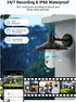Light Bulb Security Camera, Wireless Outdoor Indoor, 5G&2.4G WiFi, AI Human Detection, Color Night Vision