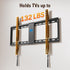 Mounting Dream Fixed TV Mount for 42-84 Inch Flat Screen TVs, VESA 600x400mm, Low Profile, Fits 16"/18"/24" Studs