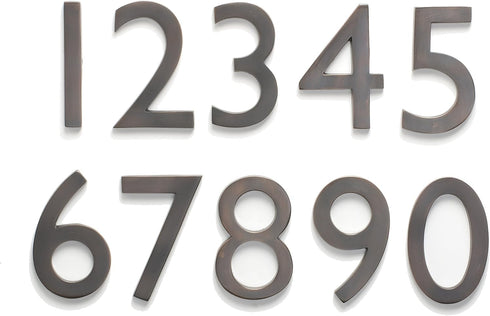 Architectural Mailboxes 3585DC-2 Brass Floating House Number 2, 5-Inch, Dark Aged Copper