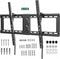 TV Wall Mount for Most 37-82 Inch, Low Profile Tilt Bracket for Flat/Curved TVs, Max VESA 600x400mm, Black