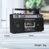 Portable Cassette Player Boombox AM/FM/SW1/SW2 Radio Tape Player Recorder with Bluetooth