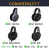 SOULWIT Cooling-Gel Earpads Replacement for Sennheiser Headphones - Ice Silk Fabric Ear Pads for HD650, HD660S, HD600,