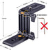 Universal Flex Tilt Head Z Mount Bracket with Quick Release Plate for Camera Slider Rail Cage Rig Gimbal Stabilizer