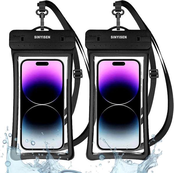 Waterproof Phone Pouch Case with Lanyard, IPX8 Floating Dry Bag for iPhone 15 Pro Max 14 13 12 Galaxy S24 Ultra S23