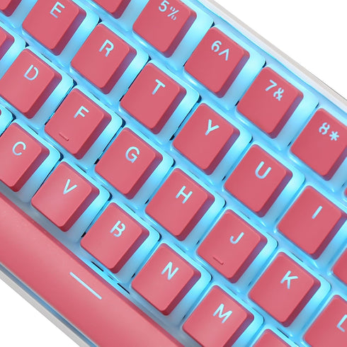 Happy Balls Pudding Keycaps Set, Translucent PBT OEM Profile for Mechanical Keyboard Compatible with Cherry MX