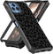 Shop T-Mobile REVVL 6 5G Phone Case with Screen Protector, Slim TPU Bumper Cover, Black Leopard Print, Rugged Corners.