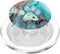 Rainbow Dog Paw Print Teal Rose Watercolor PopSockets PopGrip for MagSafe