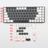 YMDK 117 PBT Double Shot Doubleshot Shine Through ANSI ISO OEM Profile Pudding Keycaps Key caps Sealed Legend for MX Mechanical Keyboard 61 68 87 104 (117 White Black) by YMDK