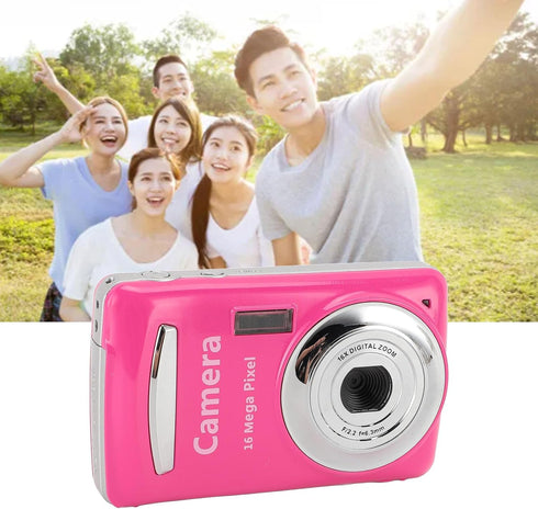 GOWENIC 16X 16MP 1080P 2.4 Inch Digital CCD Camera Zoom, Auto Focus, Screen with Screw Hole, Portable Travel Camera