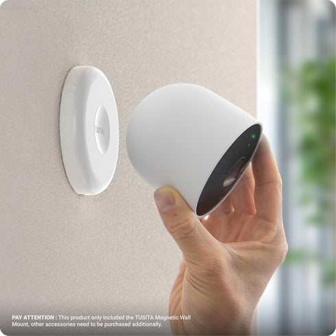2nd 2-Pack TUSITA Magnetic Wall Mounts Compatible with Google Nest Cam Outdoor or Indoor Generation Cameras
