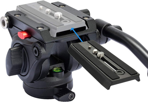 Universal Sliding Quick Release Plate Replacement Camera Mount with 1/4 Inch and 3/8 Inch Screws, 3.54 inches
