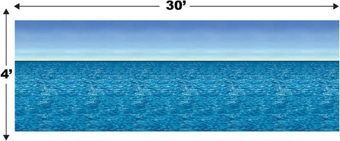 Beistle Ocean and Sky Backdrop