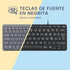 Perixx PERIBOARD-432 Mini USB Keyboard with Cable, Type X Scissor Keys, Large Print Letters, Spanish QWERTY