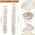 4 6 4 Pcs Fabric Cord Cover Feet and Feet Chain Cable Sleeve Chandelier Lighting Wire Cord Cover for Lamps Light