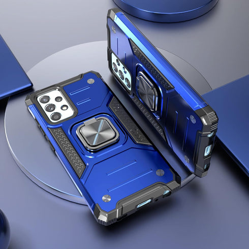 Galaxy A52 5G Case with Screen Protector, Shockproof Drop Test Cover with Car Mount Kickstand, Lightweight Protective