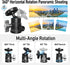 Mini Ball Head, 360° Rotatable Tripod Head with 1/4 3/8 Screw for DSLR Camera, Gopro, Smartphone Accessories