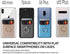 BIAJIYA Cell Phone Card Holder RFID Ring Stand Stick on Wallet for Back of Phone for iPhone, Android, All Smartphones