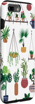 iPhone 7 Plus/8 Plus Boho Nature Art Case with Indoor and Outdoor Plant Illustrations