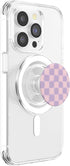 PopSockets Phone Grip Pink & Purple Checker PopGrip for MagSafe