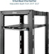 Tecmojo 1U Rails,4-Post 20.9"-32" Universal Rack Mount Server Rack Shelf Rail with Adjustable Depth Fit for Non-Rack
