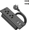 Jgstkcity Recessed Power Strip with 2 USB,Flat Plug Ultra Thin Extension Cord,Furniture Desktop