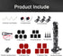 34in1 Motorcycle Helmet Chin Mount Kits for GoPro Hero 10 9 8 7 Black Silver White 6 5 4 Osmo and Other Action Camera with Helmet Adhesive Sticky Mounts and Buckle, Extra Camera Tethers