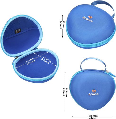 Aproca Hard Storage Case for iClever BTH12 Kids Bluetooth Headphones, Blue