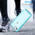 ORIbox Crystal Blue Case for iPhone 8, SE 2022, 7: Heavy Duty Shockproof Clear Case with Camera Protector