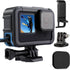 FitStill Protective Accessories Kit for Go Pro Hero 9/10/11/12 Black with Vlog Cage Case