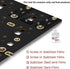 YIMAGUJRX Keyboard Stabilizer Pads Films Kits, 60 Pcs PCB Stabilizer Poron Pads Stem Films for Gaming Keyboards