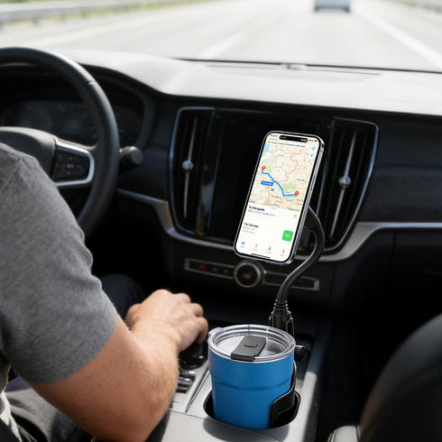 Sosirolo 360 N54 Magnetic Cup Holder Phone Holder for Magsafe, Adjustable Long Gooseneck & Powerful Magnet Cell Phone