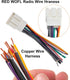 1999-2004 F150 F250 2001-2003 1998-2002 RED WOLF Car Radio Wiring Harness Connector for Ford / Mustang, Mercury Grand