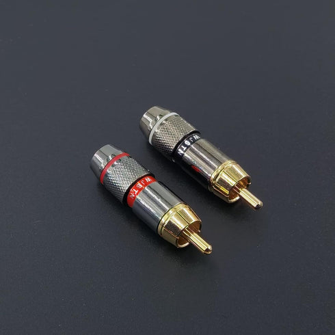 WJSTN-020 RCA to RCA Audio Cable, 1RCA Male to 1RCA Male Stereo Audio Cable for Subwoofer, Home Theater, 2 Pack