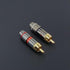 WJSTN-020 RCA to RCA Audio Cable, 1RCA Male to 1RCA Male Stereo Audio Cable for Subwoofer, Home Theater, 2 Pack