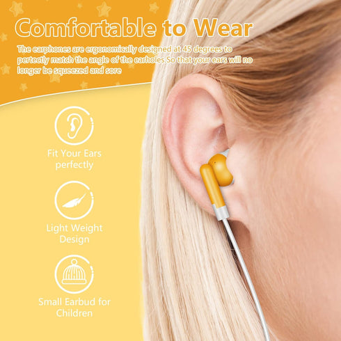 30 Pack Kids Bulk Earbuds - Wholesale Headphones for School, Classroom, Libraries. Multi-Colored, Individually Bagged.