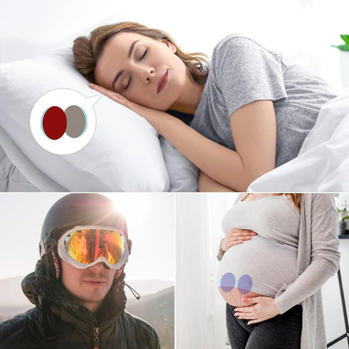 Wired Ultra Thin 4mm Pillow Speakers Stereo, Sleeping Music Headphones for Side Sleepers (3.5mm Jack)