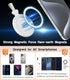 Suction Cup Phone Case Mount, Magnetic Grip Holder with Silicone Loop for iPhone/Samsung/Google, Hands-Free for