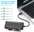 Rocketek 3.0, 7-in-1 xD-Picture Card Reader USB Multi-Card Reader for xD/CF/MS/SD/TF, Memory Card Reader/Adapter