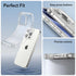 ESR 14 13 Clear Case for iPhone Case and iPhone Case, Shockproof Thin Silicone Cover, Yellowing-Resistant Slim