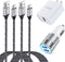 QC 3.0 Fast Wall Charger Cube, Car Charger Cable Cord 6FT for Samsung Galaxy A Series, Google Pixel