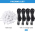 Sumind 10 ft Micro USB Extension Cable 4 Pack - Male to Female Extender for Wireless Security Cameras, Black, Clips