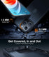 TORRAS iPhone 15 Pro Max Case, Black - Slim, Shockproof, 12FT Military Grade, Translucent Matte Anti-Scratch Cover, 6.7"